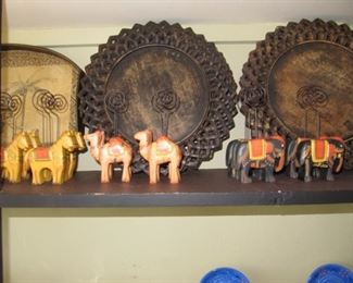 We love these animal place settings and wood chargers!