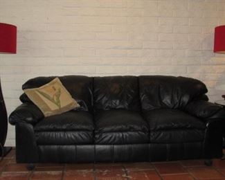 Leather sofa wants a new home! Available now!