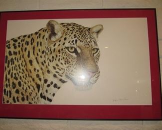 Leopard print by Jacquie Marie Vaux -"the very best in realistic animal & nature art."