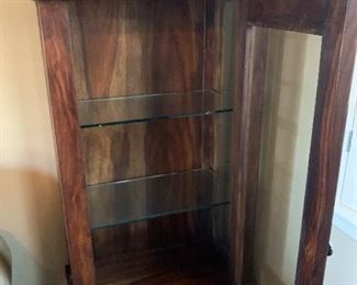 #2 Jhelum Wood & Glass Display Cabinet	63x25x14in	HxWxD