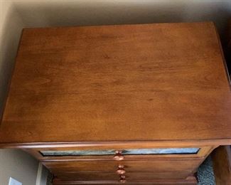 1pc Ashley Furnitue Rustic Slate Front Nightstand Single 28x28x18in HxWxD