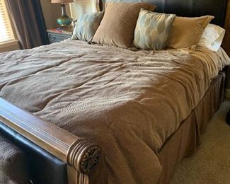 Brown and Beige King Size Bedding	