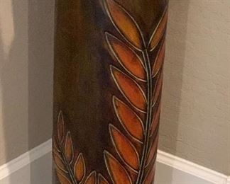Metal Decor Floor Vase with Bamboo	28x8x8	HxWxD