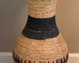 Lg Faux Plant w/ Rope Weave Vase	92in H x 12in Diameter	