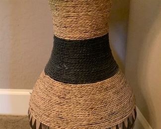 Lg Faux Plant w/ Rope Weave Vase	92in H x 12in Diameter	