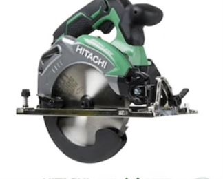 "HITACHI" 18-volt, 6-1/2-in, Cordless Circular Saw with Brake and Nickel-Plated Aluminum Shoe, NEW IN BOX (Battery/Charger Not Included)