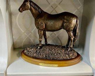 "MONTANA LIFESTYLES by Montana Silversmiths," 11" Bronze over Resin "The American Quarter Horse," these are no longer produced by the Montana Silversmiths
