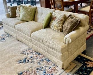Mid Century Modern, 7'-8", Beige, 3-Cushion Sofa in Excellent Condition. 