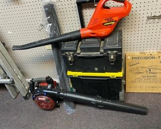 CRAFTSMAN and BLACK & DECKER Blowers and Portable Black Tool Chest