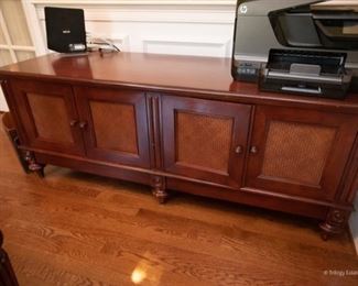 Ethan Allen Media Cabinet / Credenza  $125
64 x 22 x 25, some damage to finish on top as shown