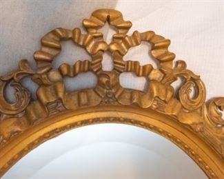 Ethan Allen Large Gold Gilt Oval Mirror  $95
45 x 30