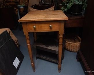 Small Side Table with turned legs. $40