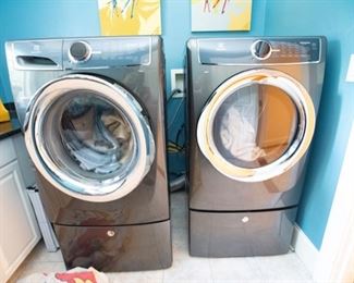 Electrolux Washer & Dryer with Pedestal $550 each Model numbers in following pictures.