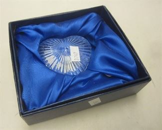 Waterford Crystal heart paperweight