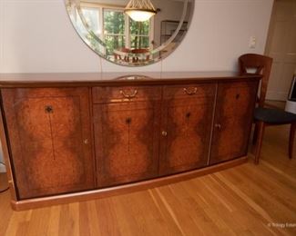 Lexington Furniture Lacquered Sideboard with Inlay   $475
82.5 x 21 x 33.5. Excellent Condition