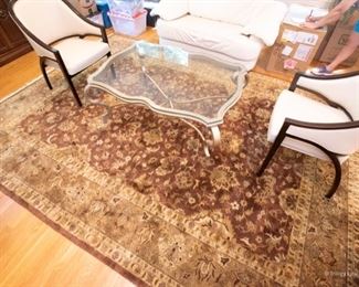 100% Wool Pile Rug $350
Browns, Bronze, Gold, Pale Green, Dark Red 
104.5 x 147.5