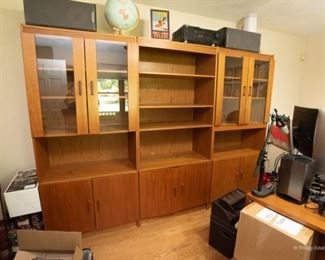 Laminate Teak 3 Section Wall Unit $225
105 x 18 x 76