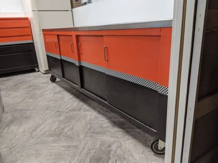 Stainless Steel Bench On Casters