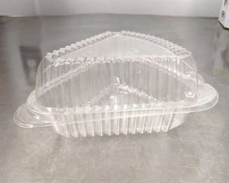 8 Sleeves Clearview Showpie 9 Inch Hinged Pie Wedge Bakery Containers
