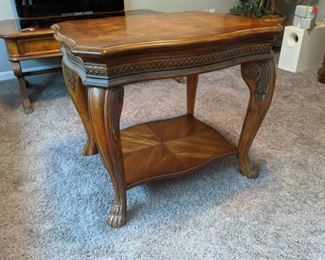 (2) Wood Side Tables