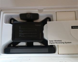 New in the Box Solar and Wireless Digital Reversing System 