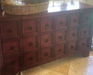 Pottery Barn red Cabinet 