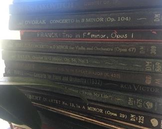 33 1/3 records. Beethoven, Motzart and more classics. 