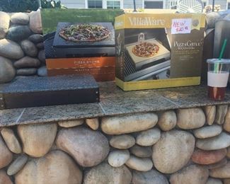 Barbecue Pizza Stones and other small appliances (Dyson Vacum, Coffee maker, Holiday decor etc)