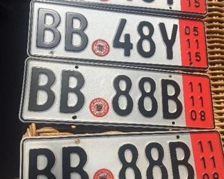License plates and more unique finds. 