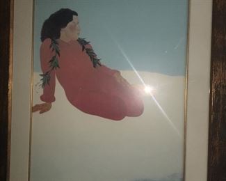 10 + beautiful large framed paintings. Some to include framed painting by Pegge Hopper (as pictured)