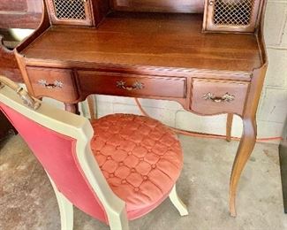 Vintage secretary (SOLD) and chair