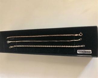 $20 each sterling silver bracelets (box not included )