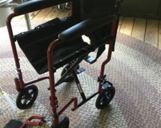 Transport chair with removable legs