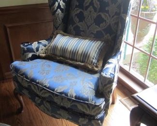 PAIR OF WINGBACK CHAIRS