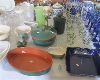 CASSEROLES AND STEMWARE