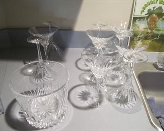 CRYSTAL MARTINI GLASSES