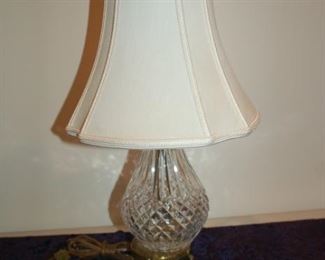Small crystal table lamp