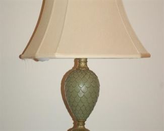 Pair of table lamps - green
