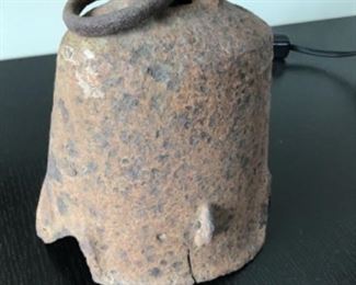 Early medieval encrusted Irish handbell. $800
