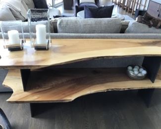 URBAN HARDWOOD FURNITURE made from felled trees. Live edge on this custom table    $1300
