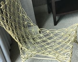 Rare and unique rope chair $450