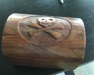 $50 carved pirate box