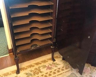 Antique record cabinet