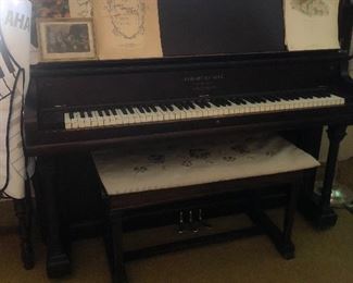 Antique cabinet grand piano