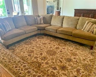 Approx. 10’6” by 7’10” Hancock & Moore sofa