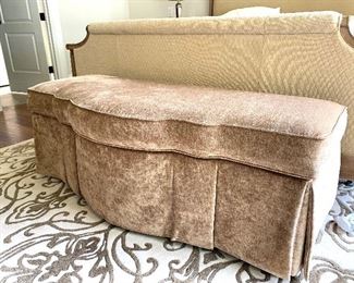 5 ft wide upholstered storage bench by Cabot House