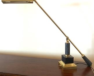 brass & marble lamp