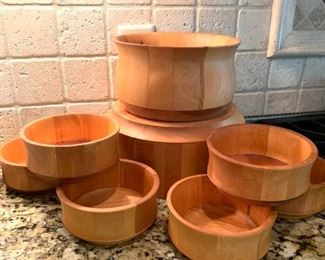 8 pc. set from the Vermont Bowl Co.
