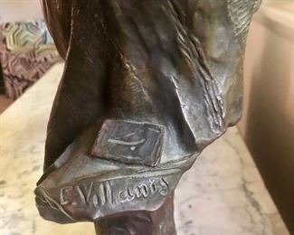 Emmanuel Villanis (1858-1914) Bronze 22" tall 