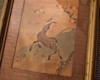 Japanese silk painting